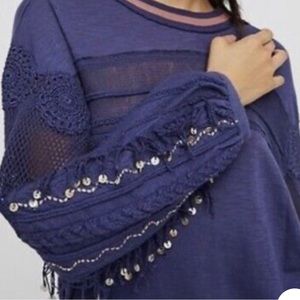 Free People Embellished Top